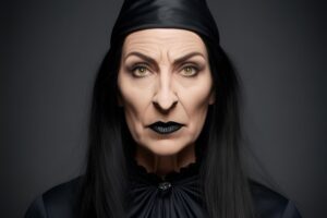 Photo d'une sorcière sévère
